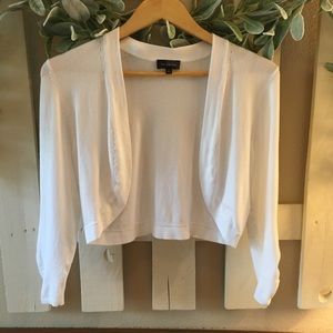 White shoulder cover up for dresses and tanks